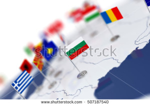 stock-photo-bulgaria-flag-in-the-focus-europe-map-with-countries-flags-shallow-depth-of-field-d-illustration-507187540